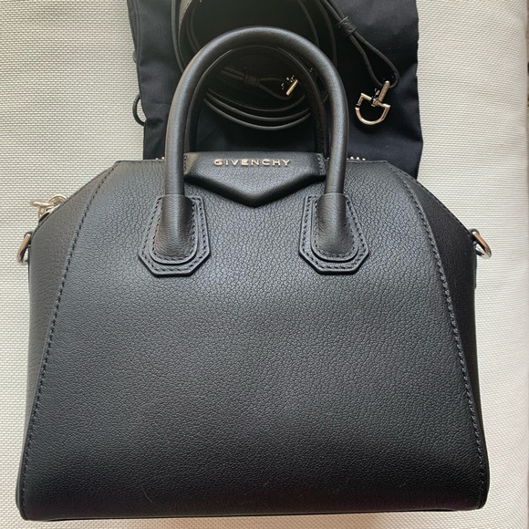 Mini antigona in black sugar with silver hardware - Picture 12 of 12